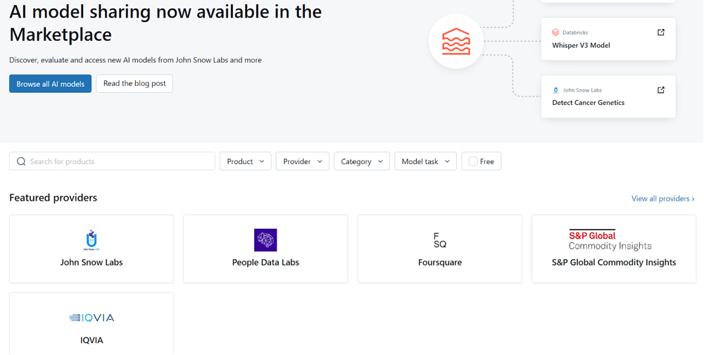 Open marketplace enabling users to share their assets.