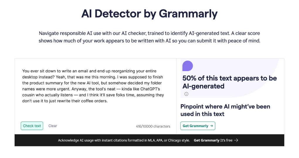 AI Detector by Grammarly