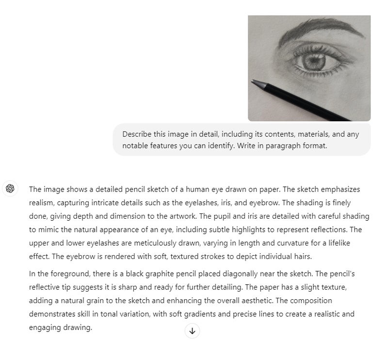 ChatGPT image analysis.